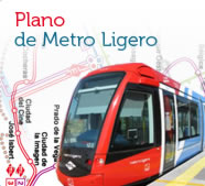 Plano de Metro Ligero, abre ventana nueva