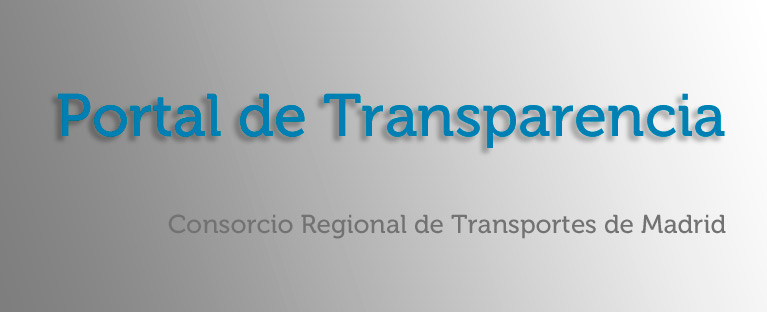 Consorcio de Transportes de Madrid - Portal de Transparencia