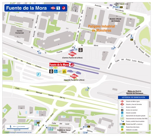 Plano Zonal Metro Ligero Fuente de la Mora