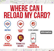 Charging points network of the Public Transport Card