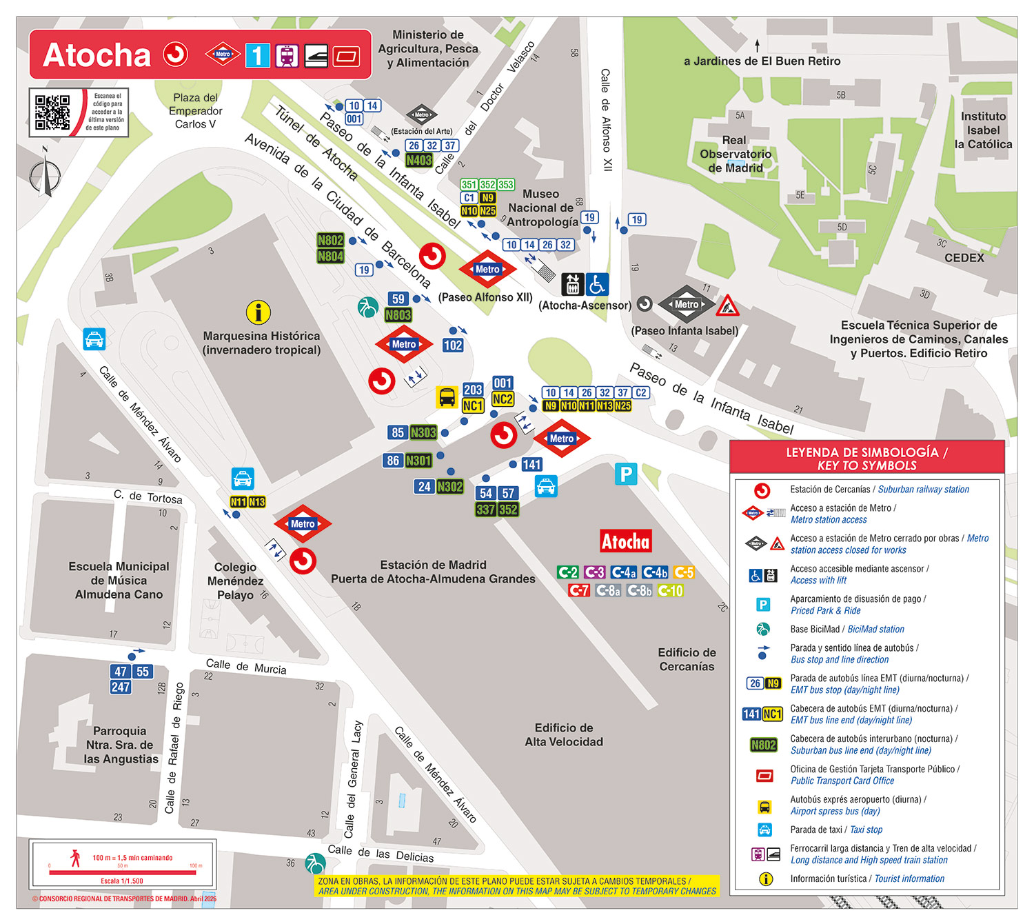 Plano zonal Atocha Cercanías