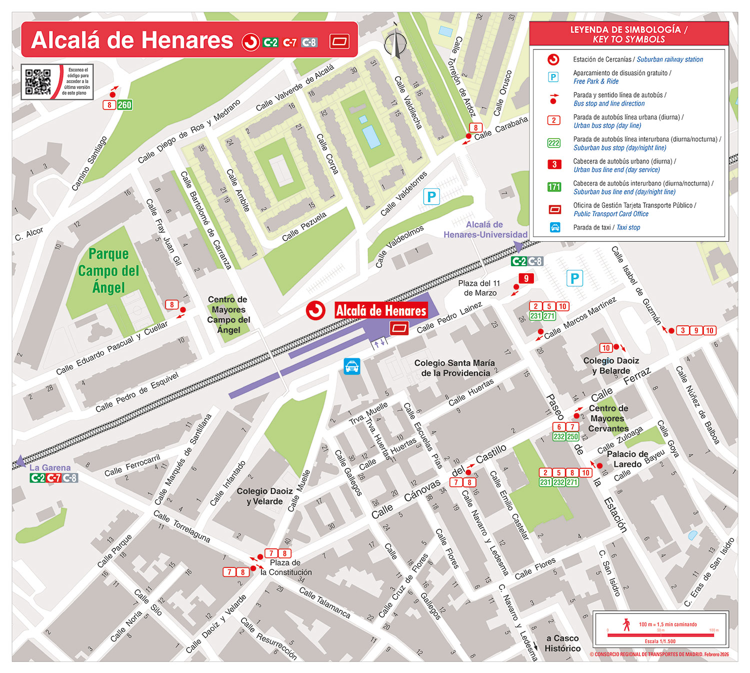 Plano Zonal Cercanías Alcalá de Henares