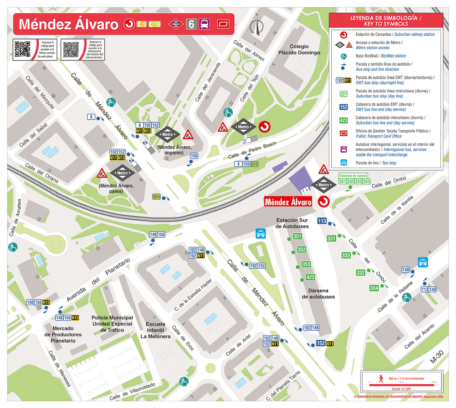 Plano Zonal Méndez Álvaro